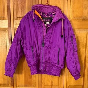 Purple Vintage Ski Winter Jacket